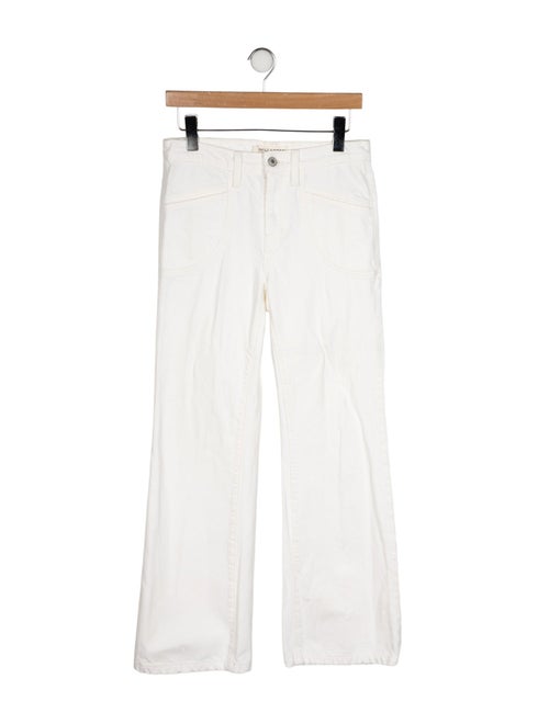 Nili Lotan Mid-Rise Wide Leg Jeans