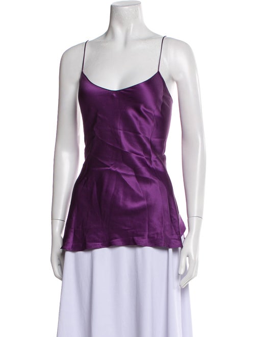 Nili Lotan Silk V-Neck Top