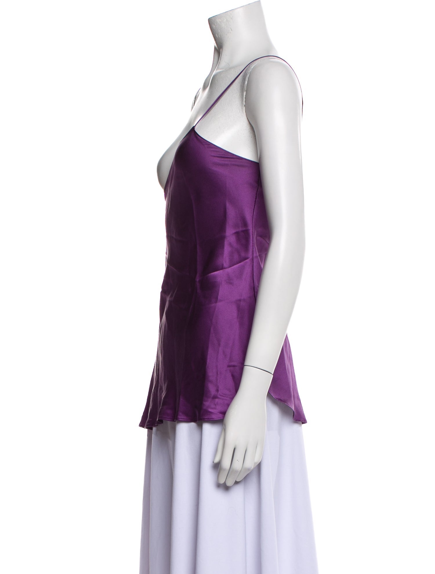 Nili Lotan Silk V-Neck Top