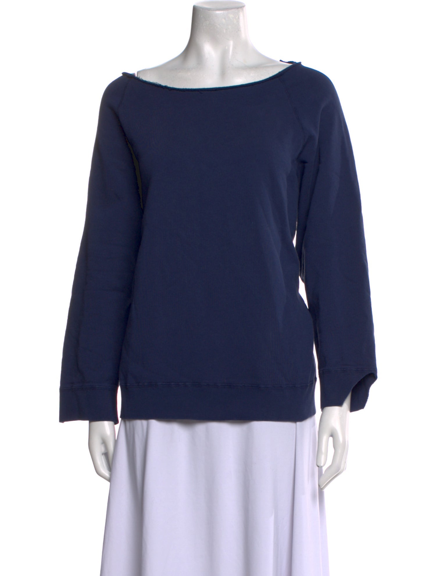 Nili Lotan Bateau Neckline Long Sleeve Sweatshirt