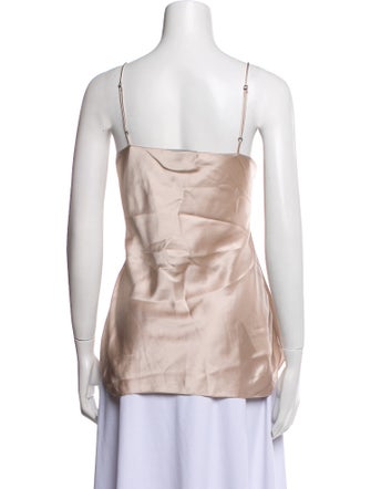 Nili Lotan Silk Scoop Neck Top