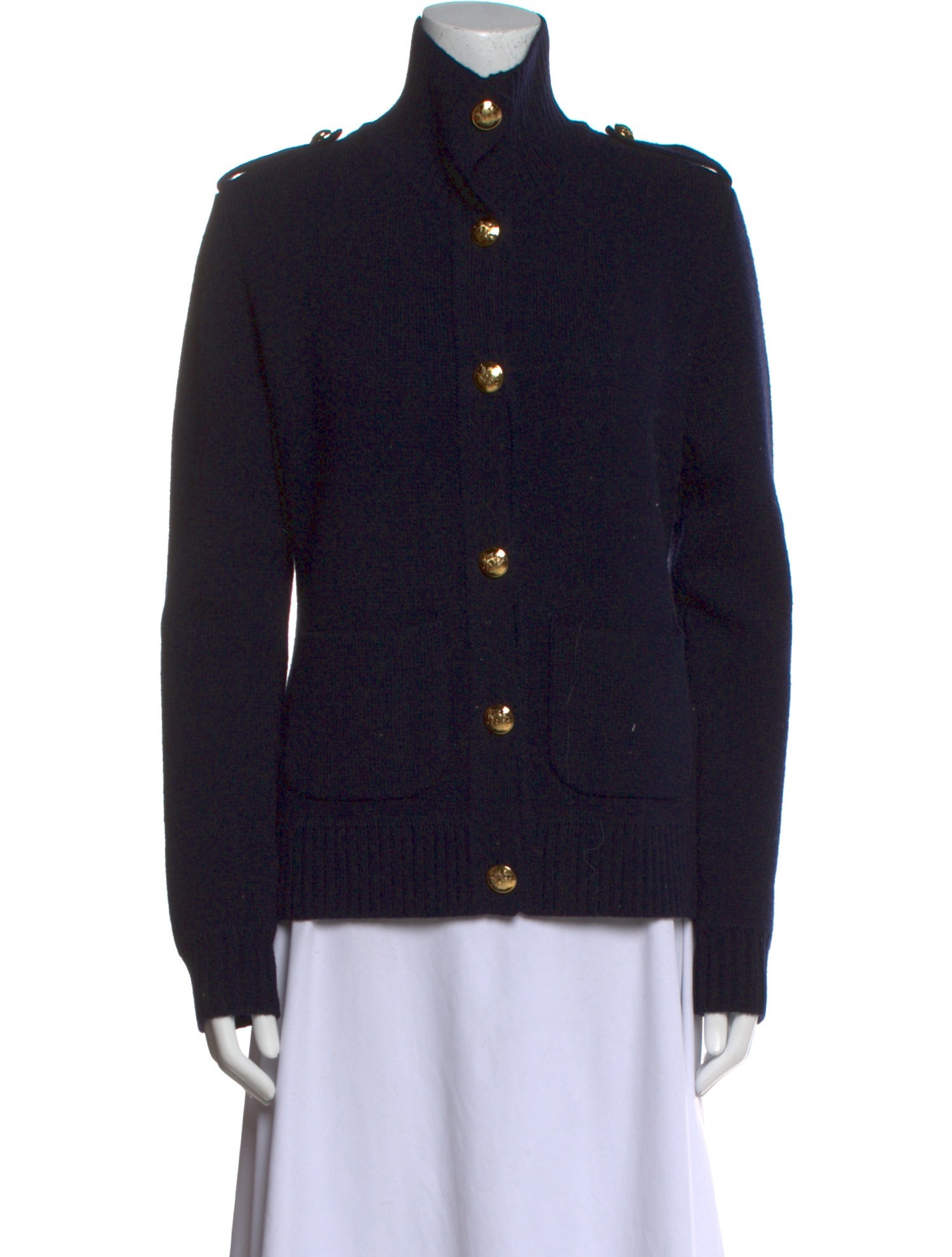 Nili Lotan Virgin Wool Mock Neck Sweater