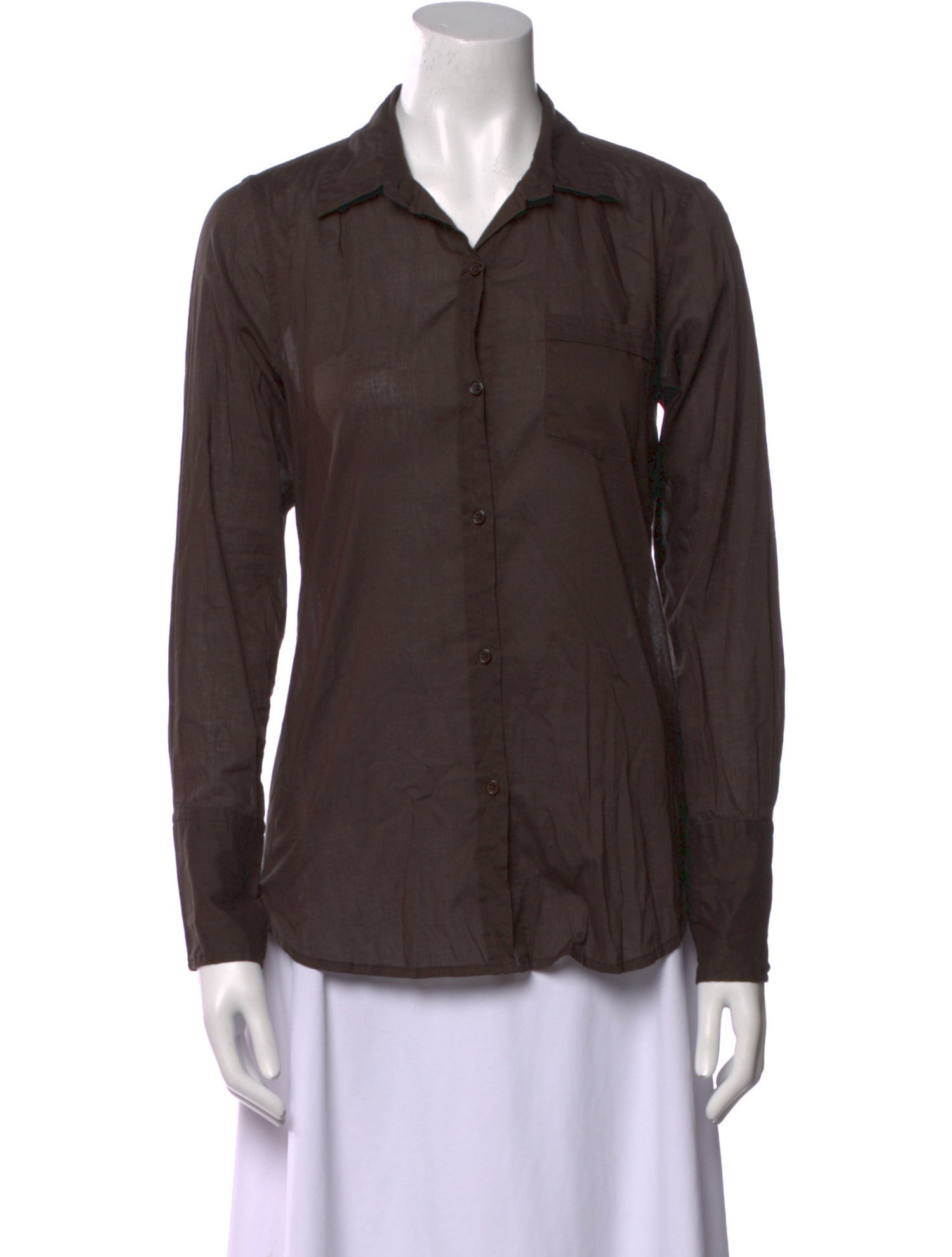 Nili Lotan Long Sleeve Button-Up Top