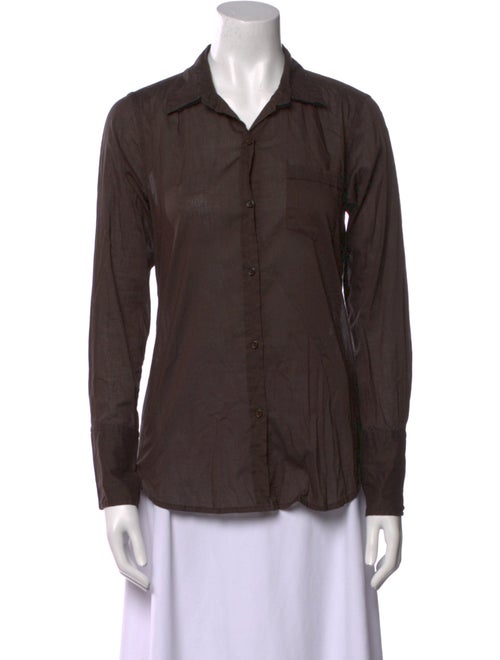 Nili Lotan Long Sleeve Button-Up Top