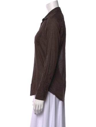 Nili Lotan Long Sleeve Button-Up Top