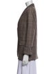 Nili Lotan Wool Plaid Print Blazer