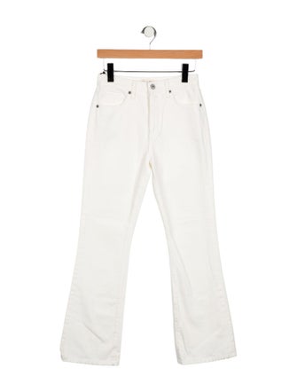 Nili Lotan Mid-Rise Wide Leg Jeans