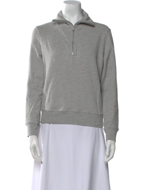 Nili Lotan Mock Neck Long Sleeve Sweatshirt