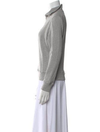 Nili Lotan Mock Neck Long Sleeve Sweatshirt