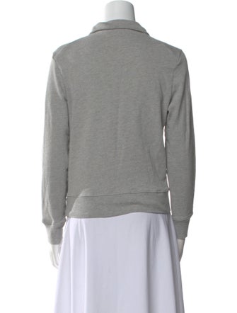 Nili Lotan Mock Neck Long Sleeve Sweatshirt