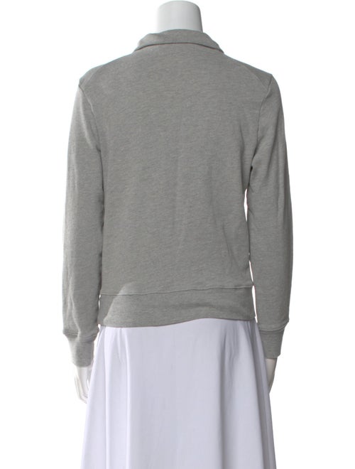 Nili Lotan Mock Neck Long Sleeve Sweatshirt