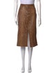 Nili Lotan Lambskin Knee-Length Skirt