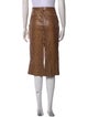 Nili Lotan Lambskin Knee-Length Skirt