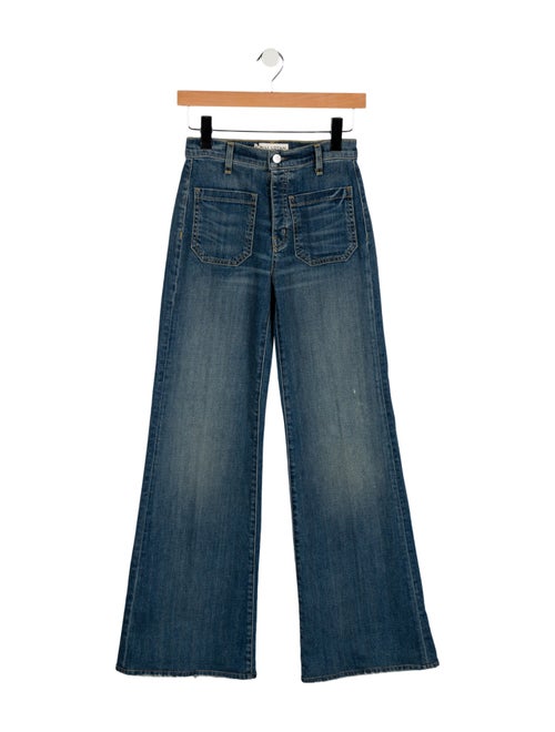 Nili Lotan Mid-Rise Wide Leg Jeans