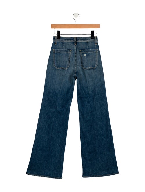 Nili Lotan Mid-Rise Wide Leg Jeans