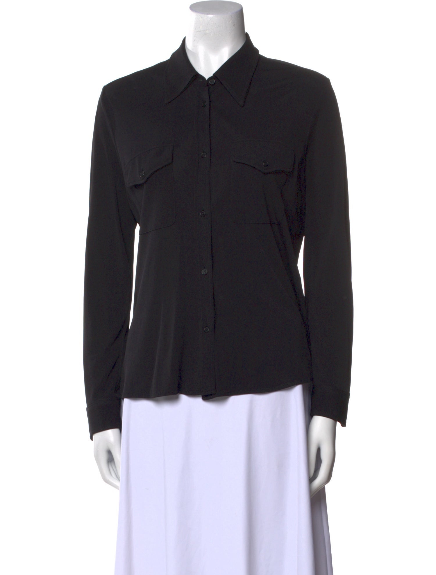 Nili Lotan Long Sleeve Button-Up Top