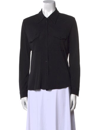 Nili Lotan Long Sleeve Button-Up Top