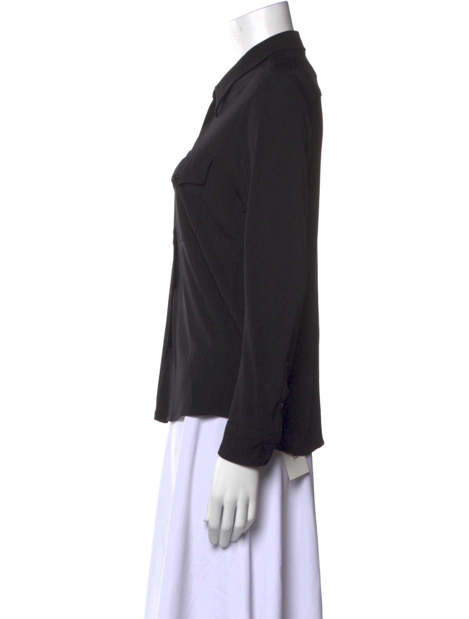 Nili Lotan Long Sleeve Button-Up Top