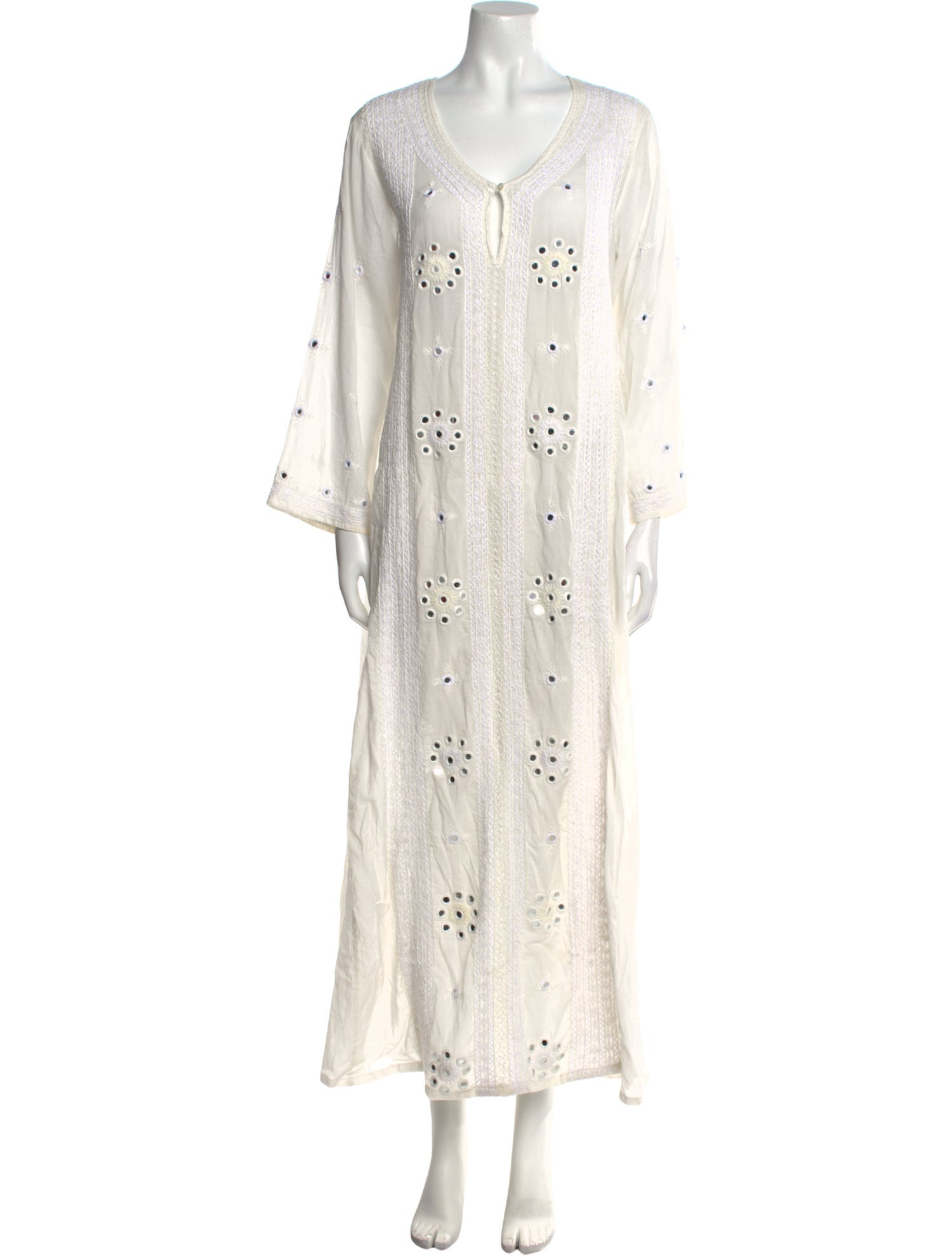 Nili Lotan V-Neck Long Dress