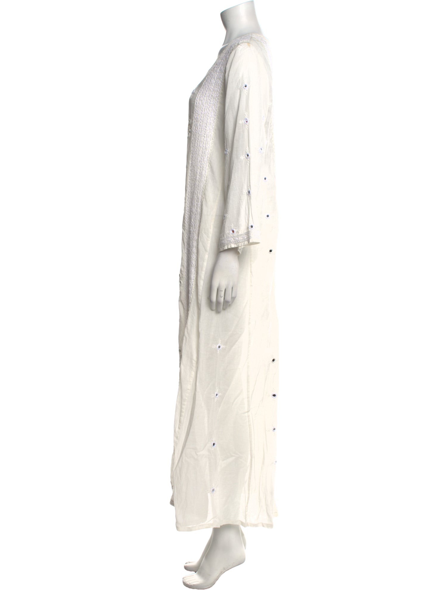 Nili Lotan V-Neck Long Dress