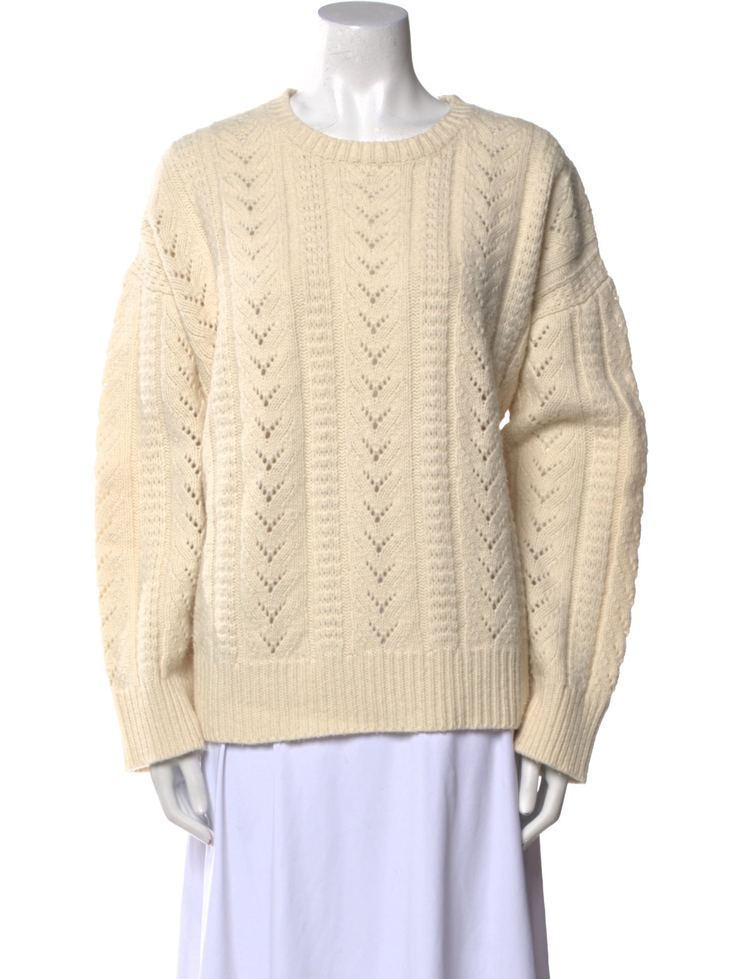 Nili Lotan Lambswool Crew Neck Sweater