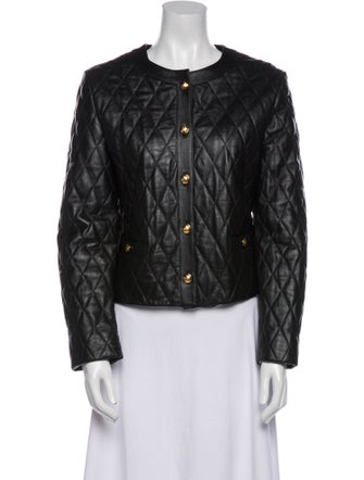 Nili Lotan Lamb Leather Evening Jacket