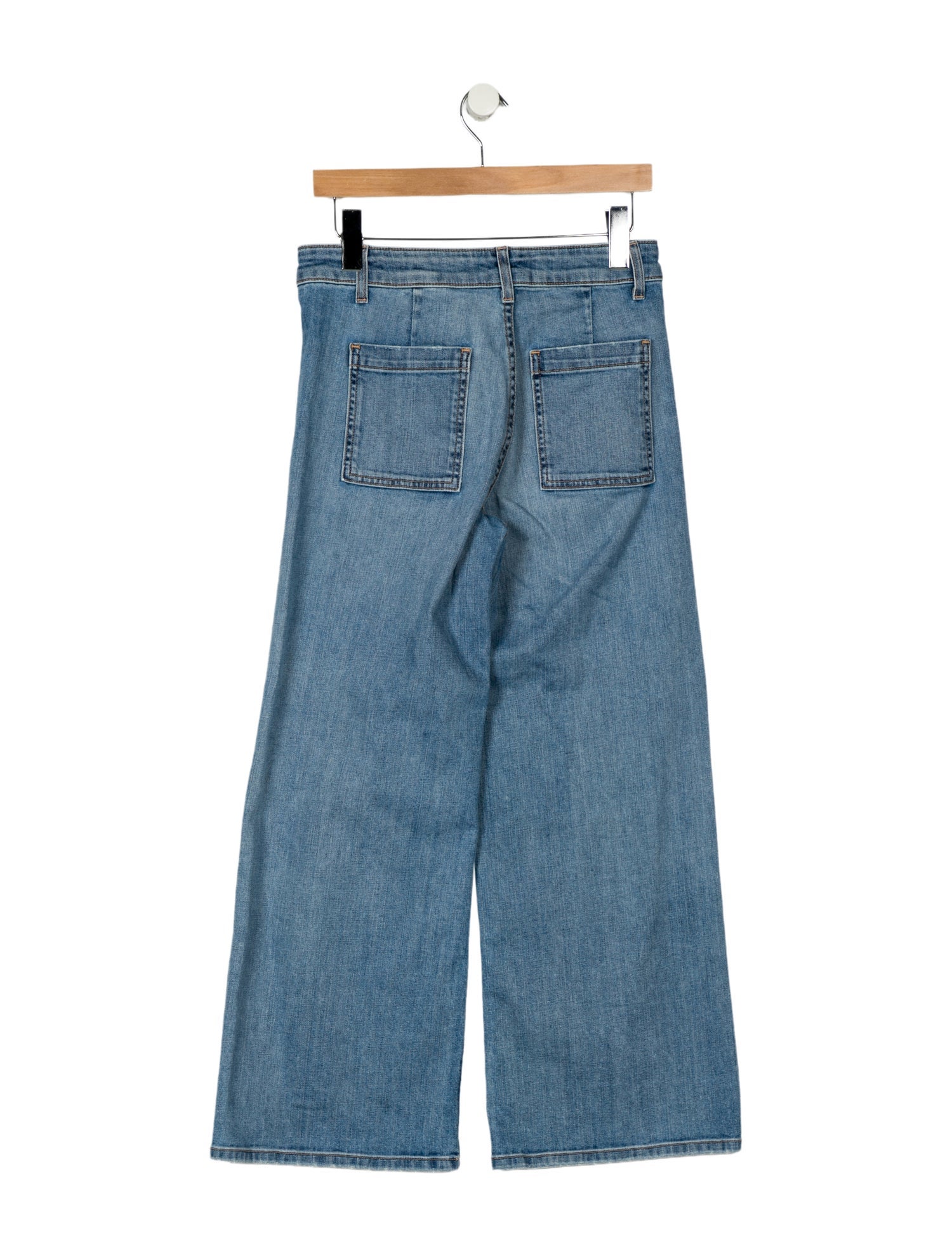 Nili Lotan Mid-Rise Wide Leg Jeans