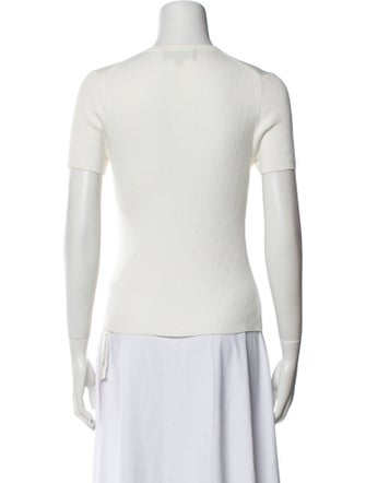 Nili Lotan V-Neck Short Sleeve Polo