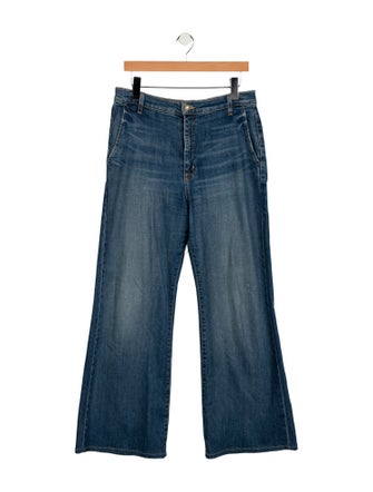 Nili Lotan High-Rise Wide Leg Jeans