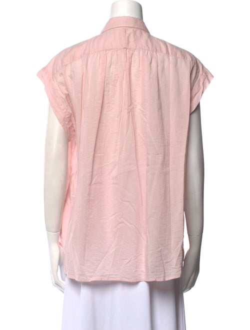 Nili Lotan Short Sleeve Button-Up Top