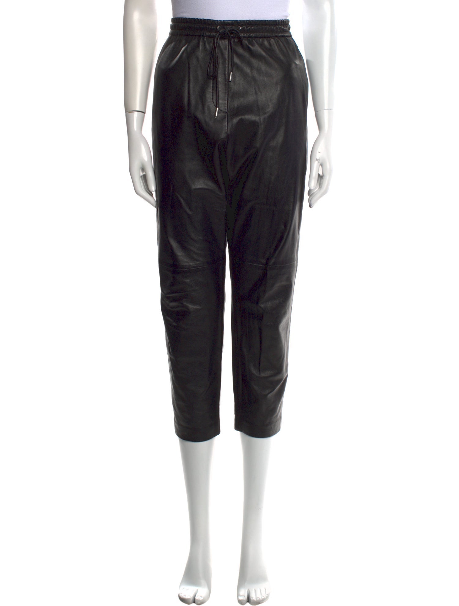 Nili Lotan Lambskin Straight Leg Pants