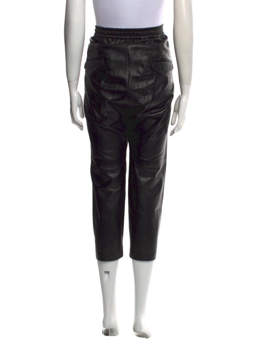 Nili Lotan Lambskin Straight Leg Pants
