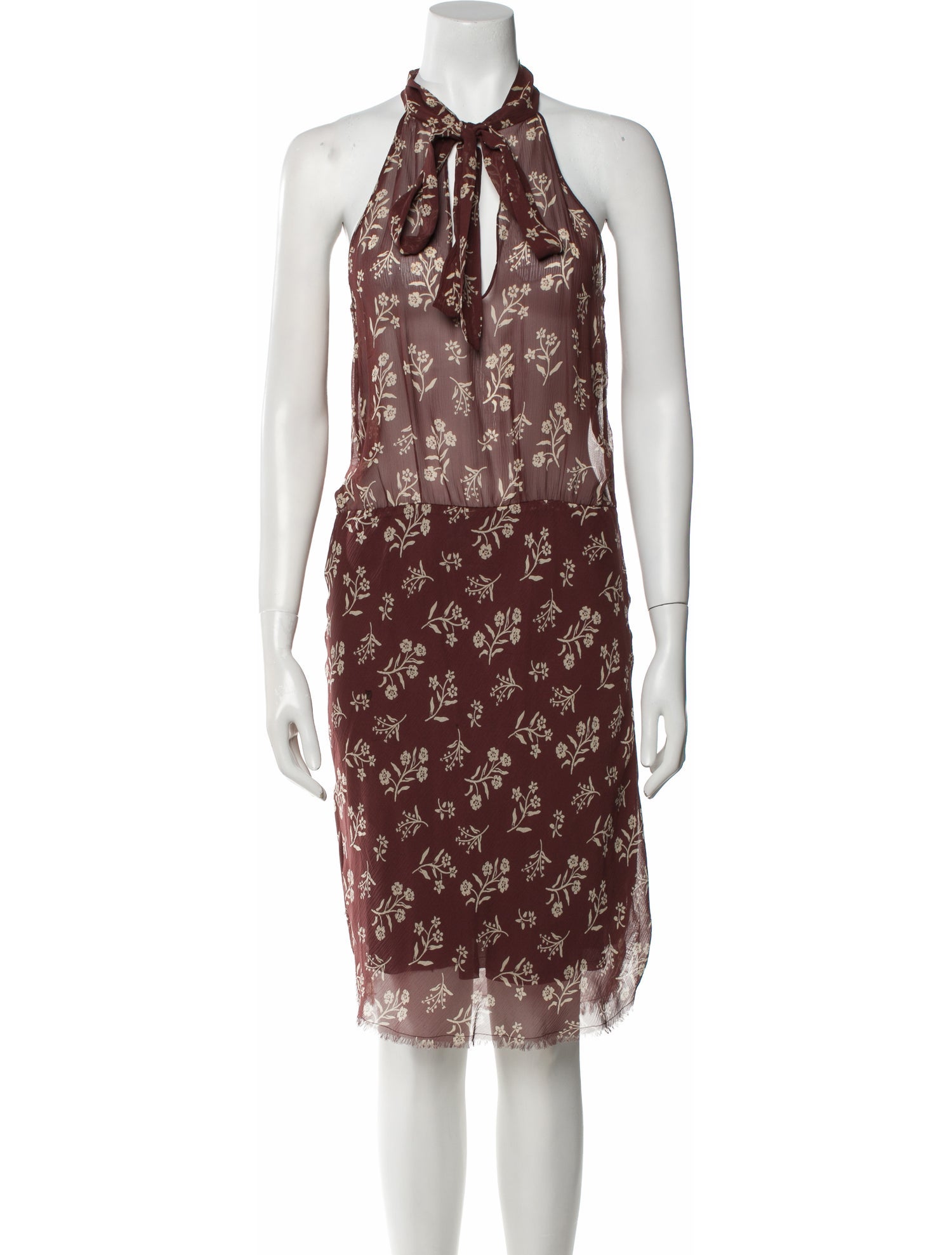 Nili Lotan Silk Knee-Length Dress