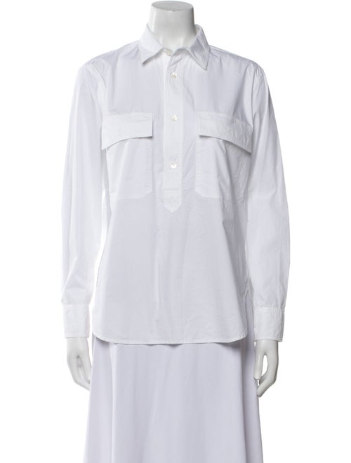 Nili Lotan Long Sleeve Button-Up Top