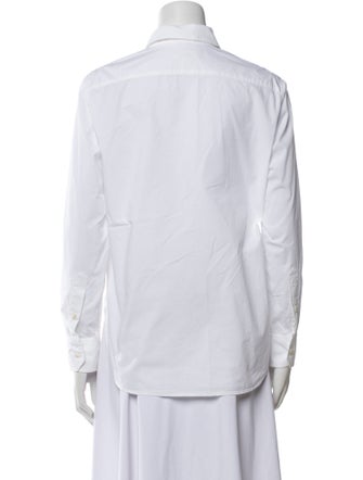 Nili Lotan Long Sleeve Button-Up Top