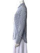 Nili Lotan Striped Long Sleeve Button-Up Top