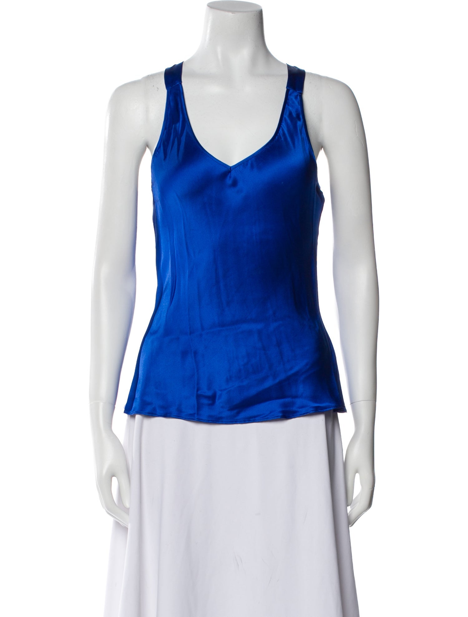 Nili Lotan Silk V-Neck Top