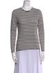 Nili Lotan Striped Crew Neck Top
