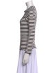 Nili Lotan Striped Crew Neck Top