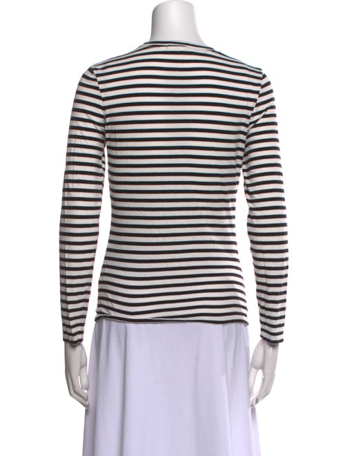 Nili Lotan Striped Crew Neck Top