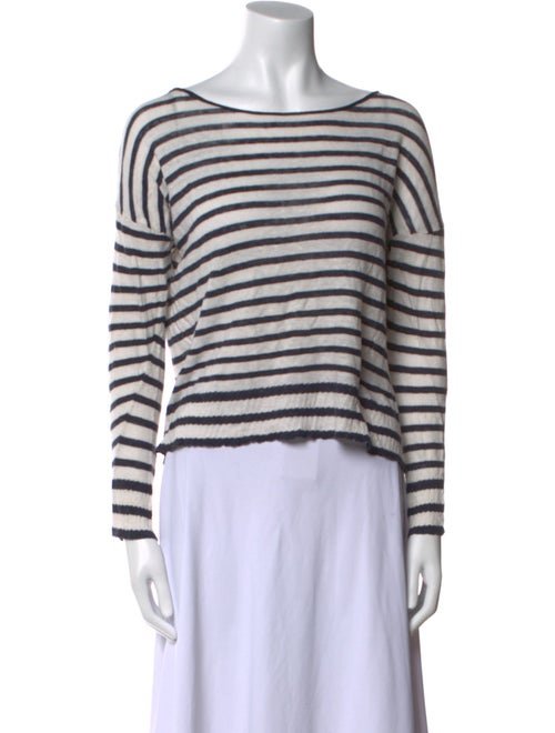 Nili Lotan Linen Striped Top