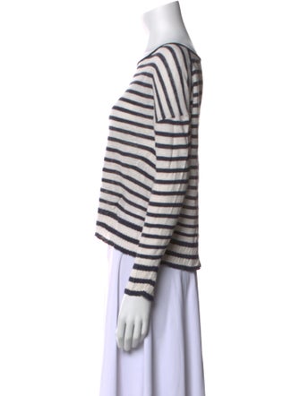 Nili Lotan Linen Striped Top