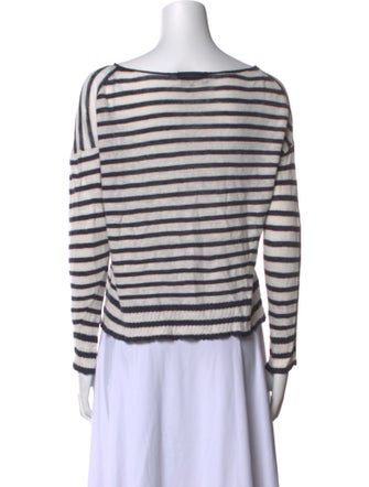 Nili Lotan Linen Striped Top