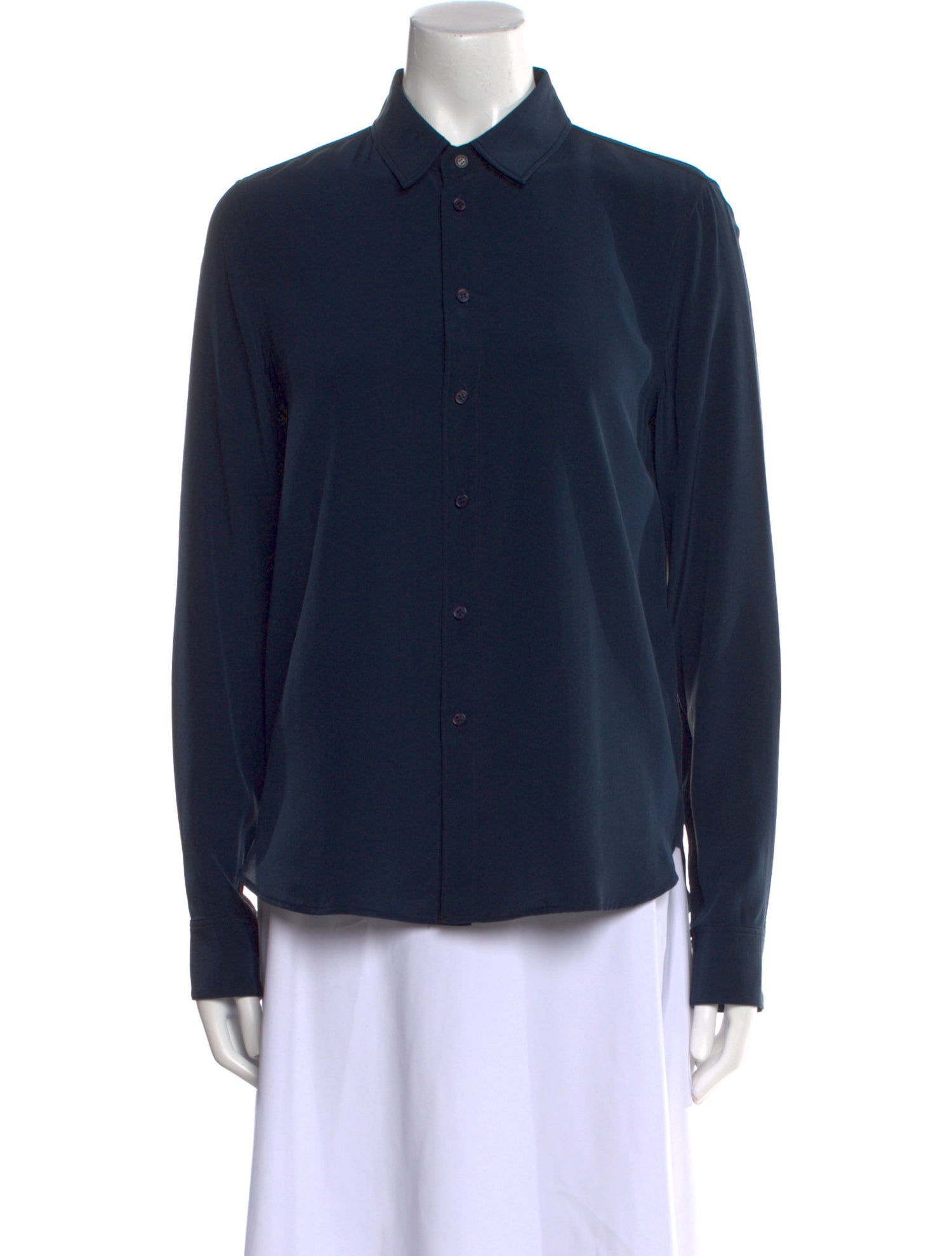 Nili Lotan Long Sleeve Button-Up Top