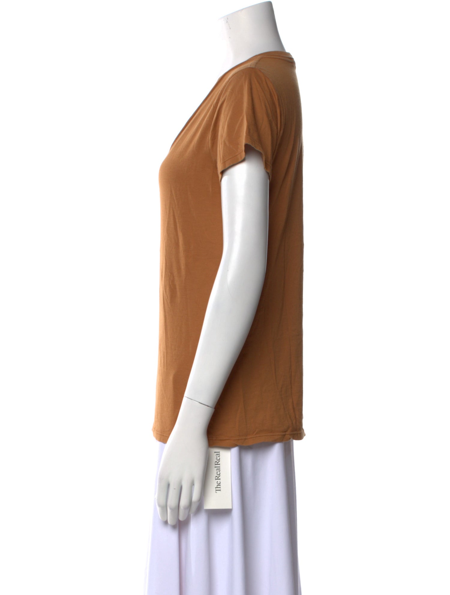 Nili Lotan V-Neck Short Sleeve T-Shirt