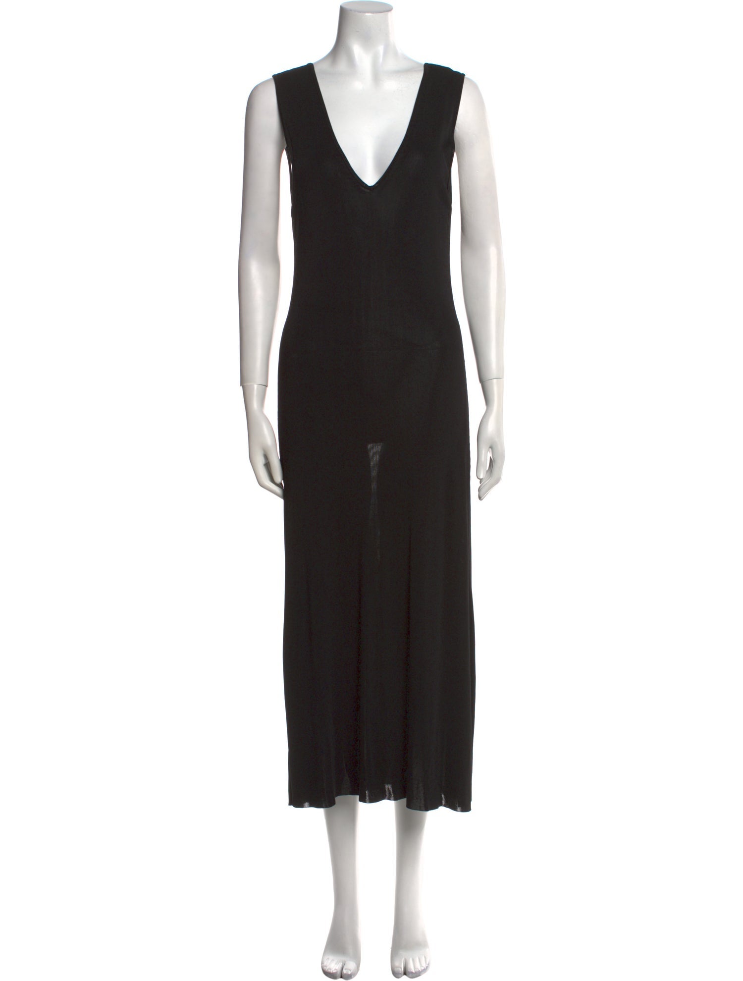 Nili Lotan V-Neck Long Dress