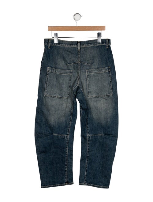 Nili Lotan High-Rise Straight Leg Jeans