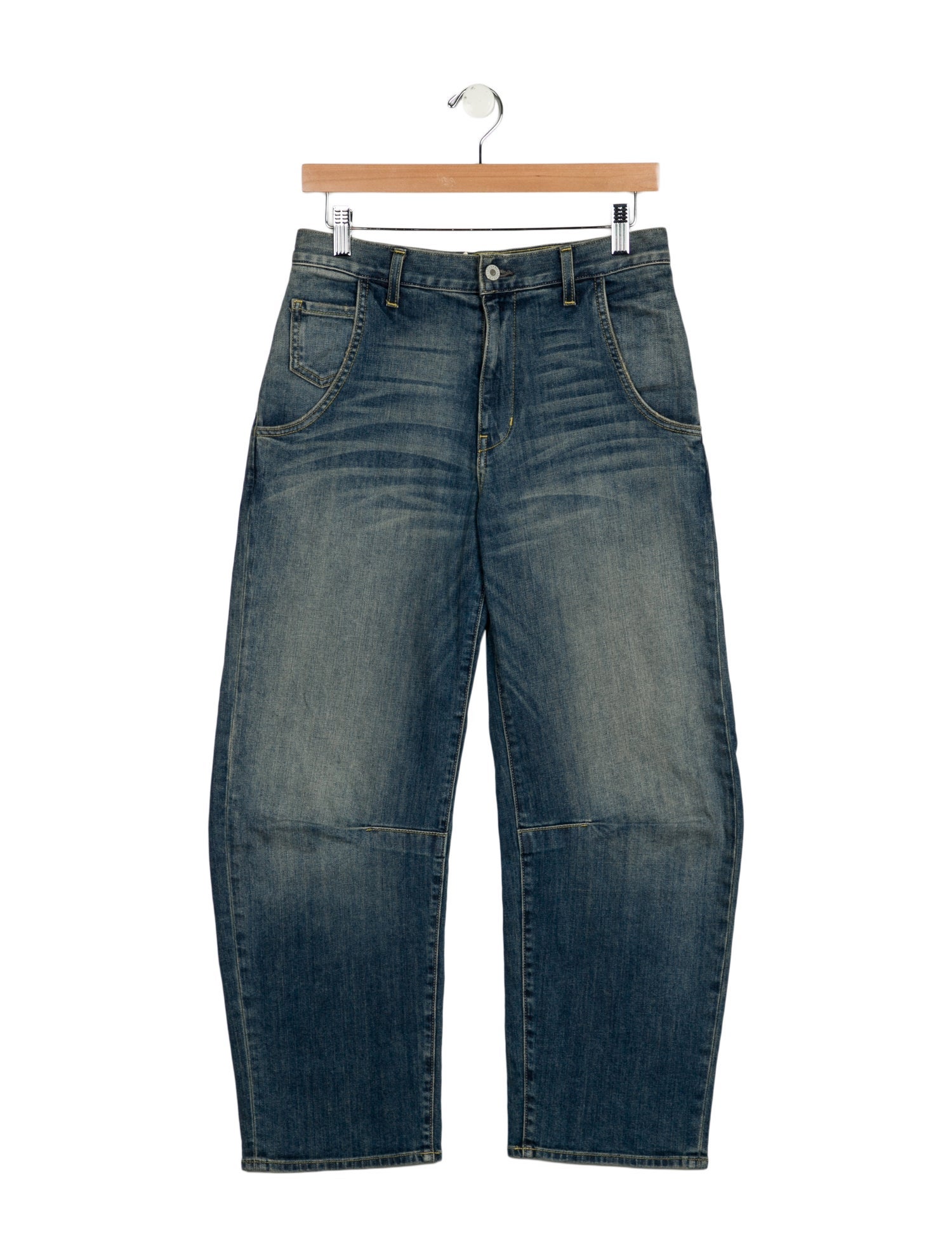 Nili Lotan Mid-Rise Wide Leg Jeans