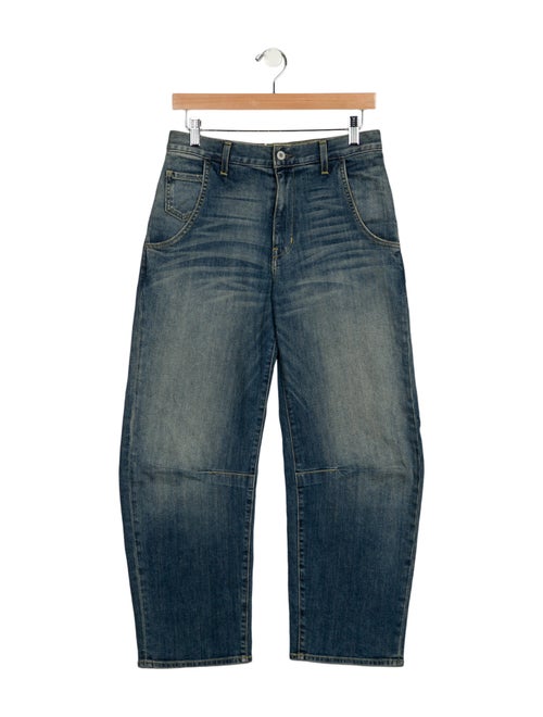 Nili Lotan Mid-Rise Wide Leg Jeans