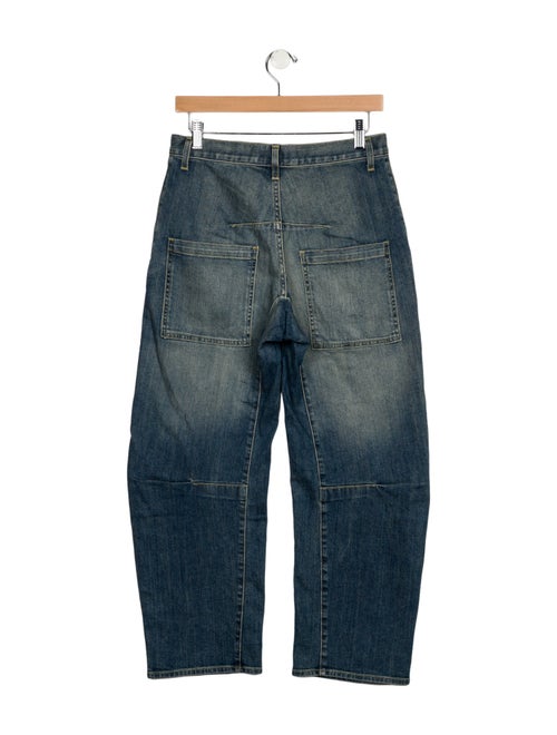 Nili Lotan Mid-Rise Wide Leg Jeans